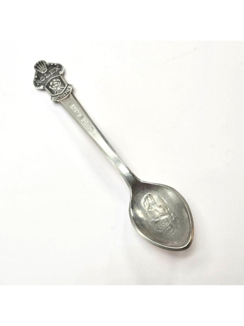 Rolex Bucherer Lucerne Collectible Souvenir Spoon Silver Tone 4.5" VL5068